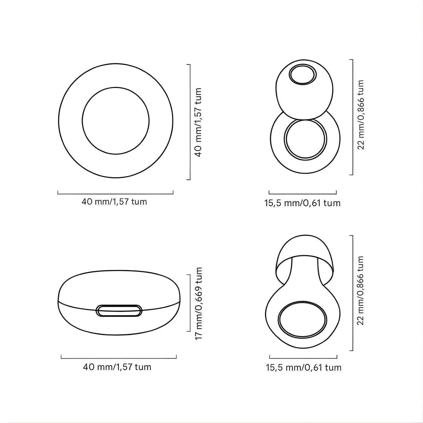 SilenEase – Mjuka Återanvändbara Silikonöronproppar för Sömn, Resor & Koncentration