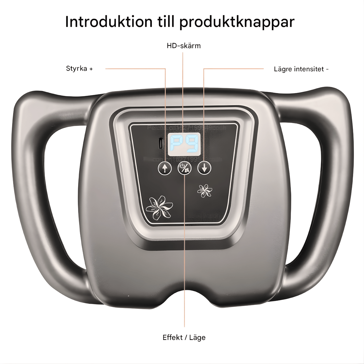 MyoRelief – Professionell Muskelmassagepistol med 16 Massagehuvuden & 9 Lägen för Djupare Återhämtning