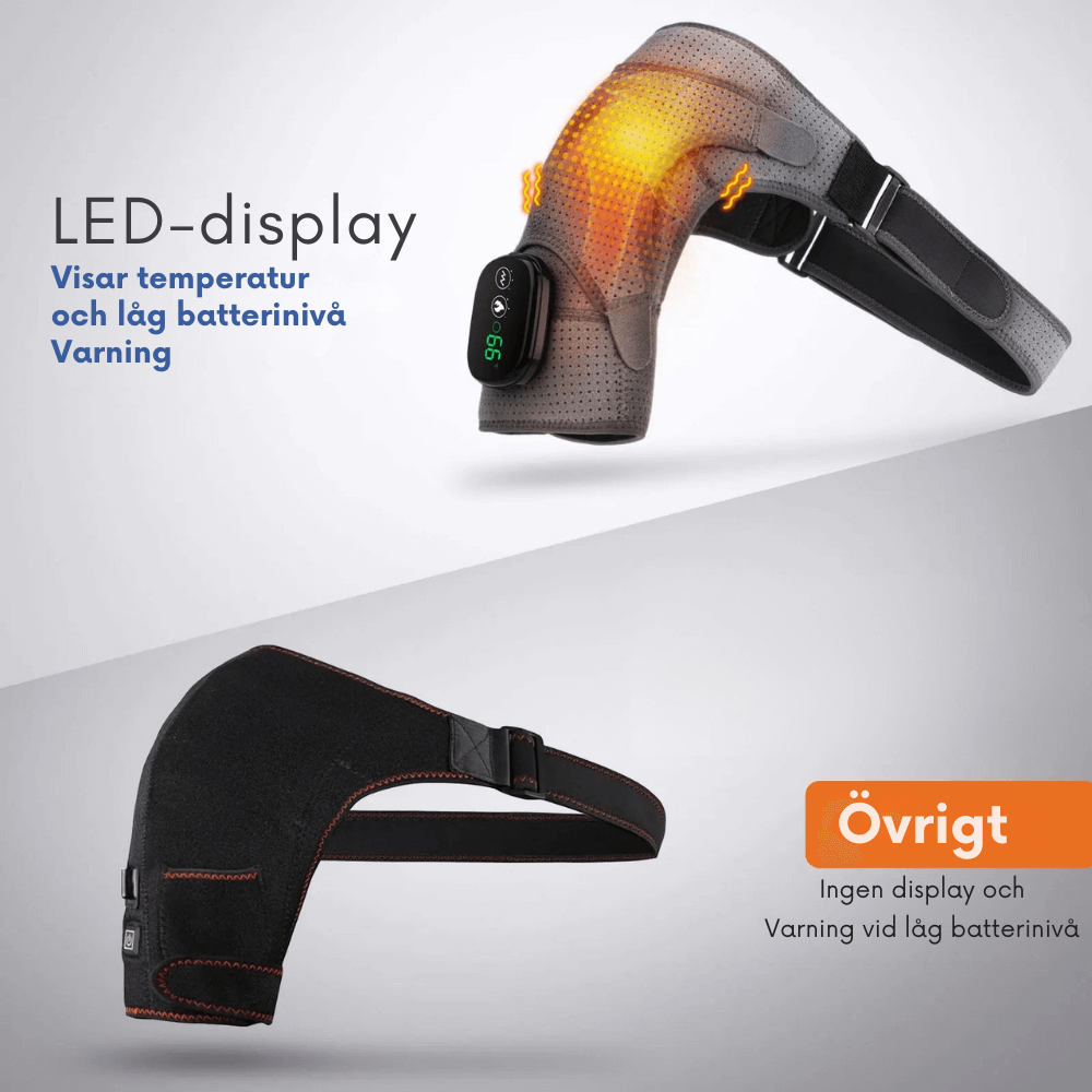 JointEase – Elektrisk støtte med varme og vibration til smertelindring