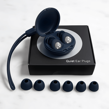 SilenEase – Mjuka Återanvändbara Silikonöronproppar för Sömn, Resor & Koncentration