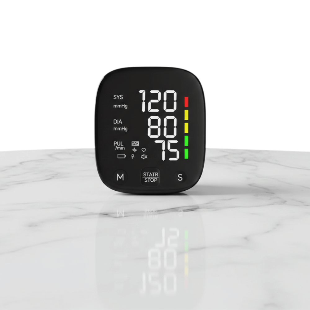 SmartPulse – Automatisk Blodtrycksmätare För Handled Med USB Uppladdning Och Minne