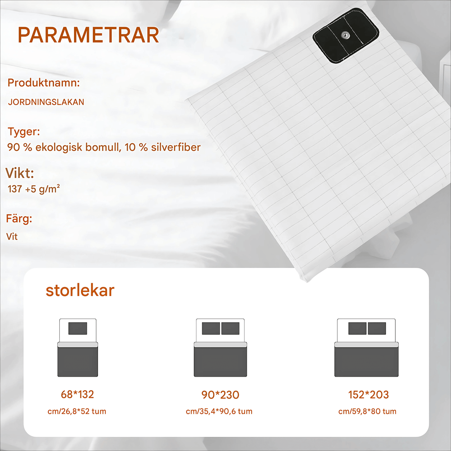 ALVAR – Jordande Lakan med Silverfiber & Organisk Bomull för Sömn och Energi