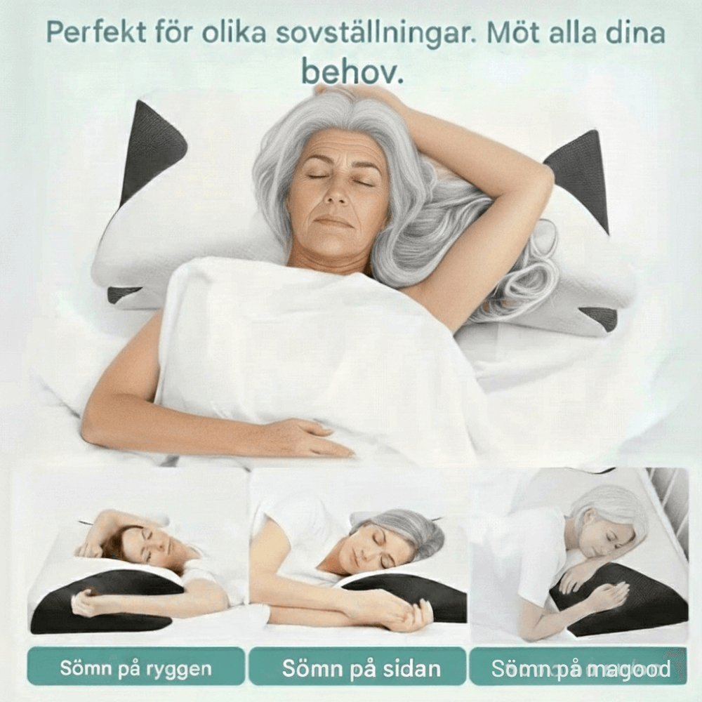 NeckRest – Ortopædisk sovepude i memory foam til nakkemassage og behagelig søvn