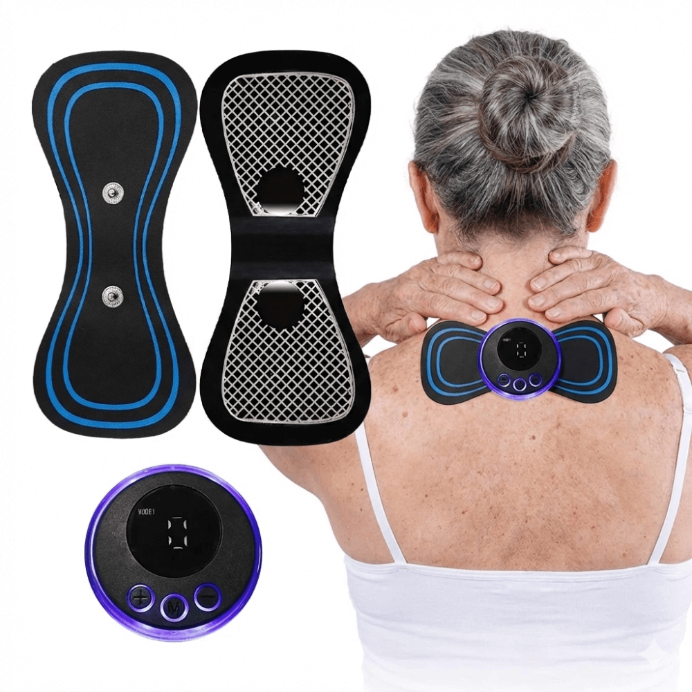 MuscleCare – Elektrisk EMS Puls Halsmassager Med Gelpude Og Intensitetsniveauer