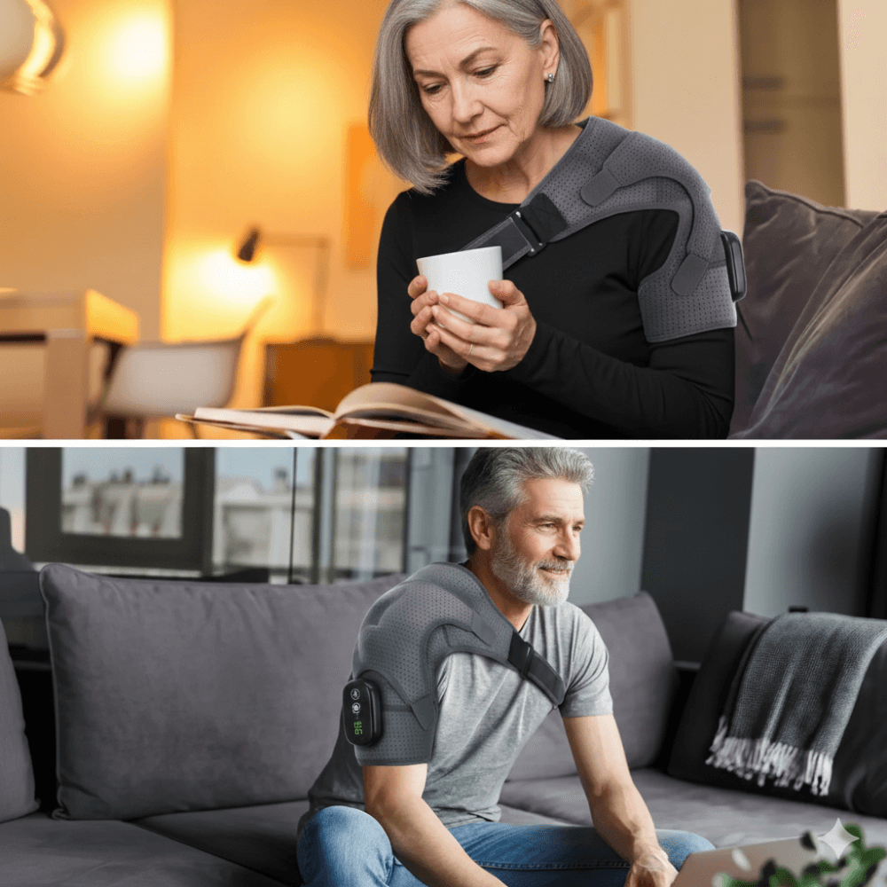 JointEase – Elektrisk støtte med varme og vibration til smertelindring