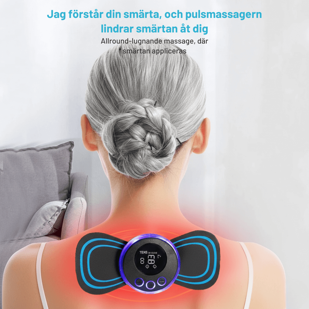 MuscleCare – Elektrisk EMS Puls Halsmassager Med Gelpude Og Intensitetsniveauer