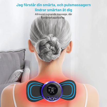 MuscleCare – Elektrisk EMS Puls Halsmassager Med Gelpude Og Intensitetsniveauer