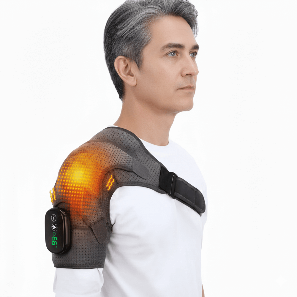 JointEase – Elektrisk støtte med varme og vibration til smertelindring