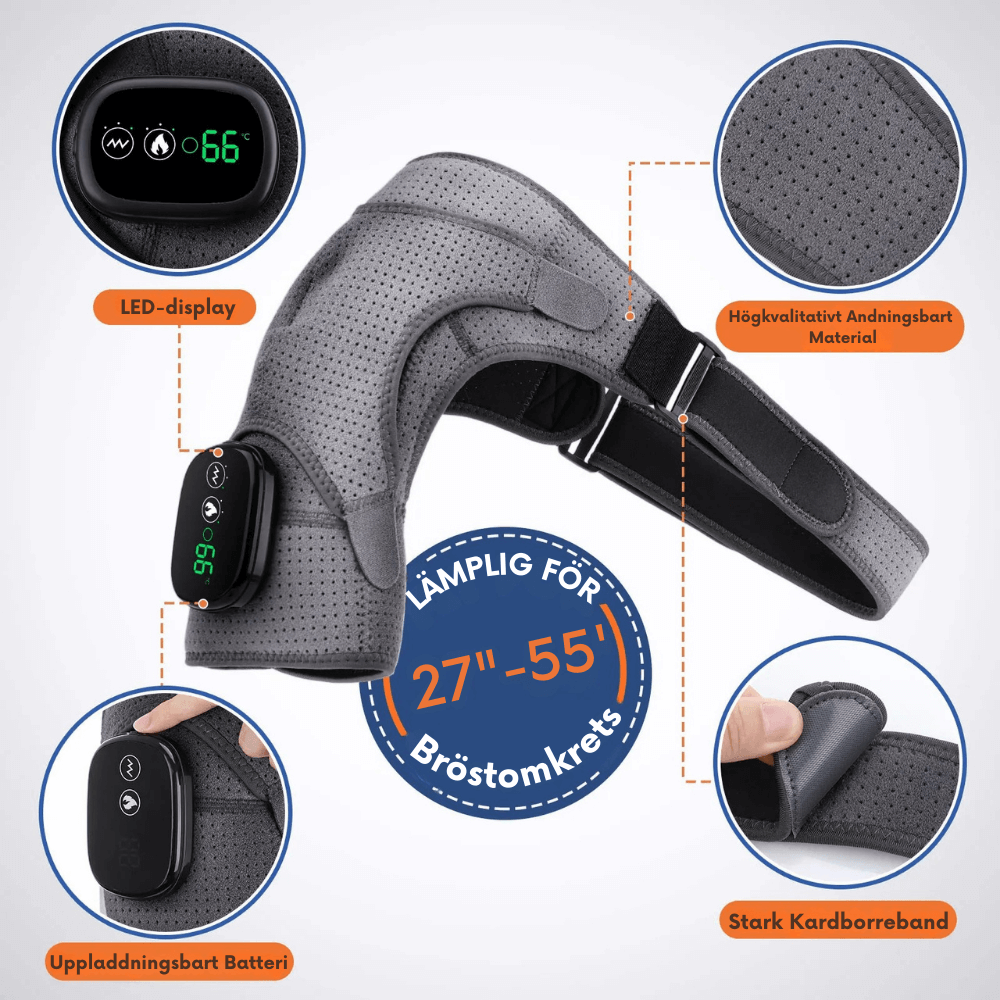 JointEase – Elektrisk støtte med varme og vibration til smertelindring