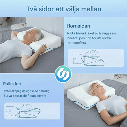 NeckRest – Ortopædisk sovepude i memory foam til nakkemassage og behagelig søvn